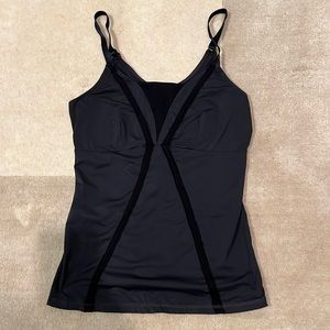 Spanx black workout top. Size small.